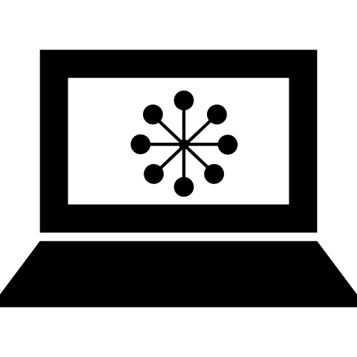 gráfico de análisis informático en pantalla icono gratis