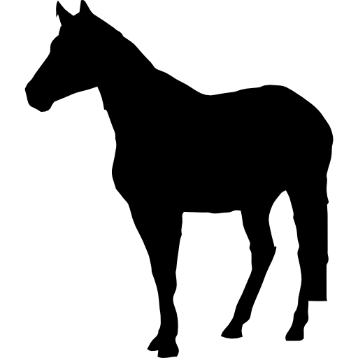 standing horse silhouette