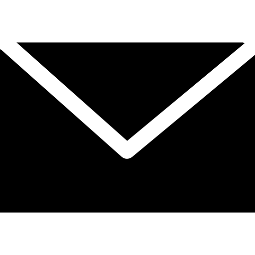 forma de sobre negro de correo electrónico icono gratis