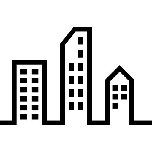 bâtiments de la ville moderne  Icône