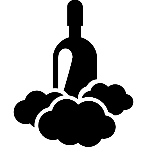 vino en la nube icono gratis