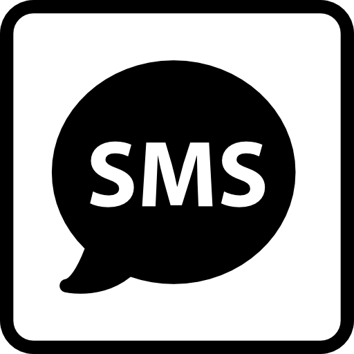 Sms of surveillance system free icon