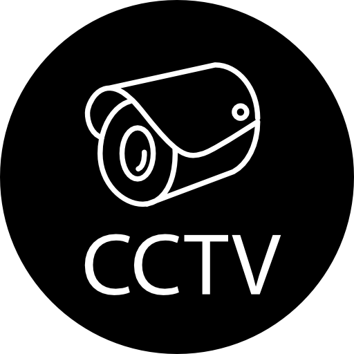 CCTV Symbol, Black Emblem Isolated On White Background, 47% OFF