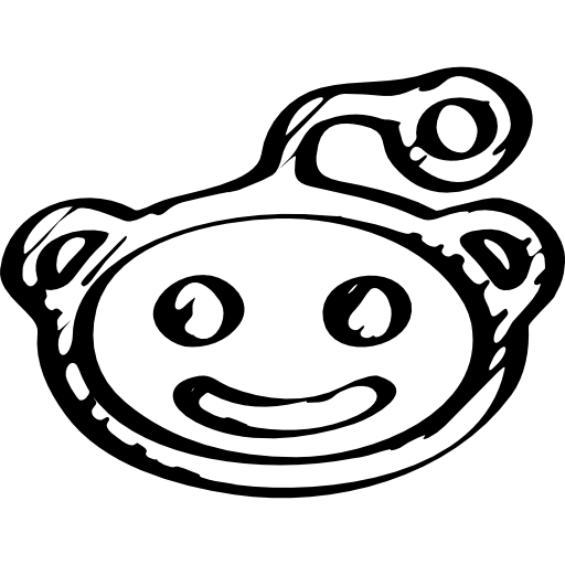 Esboço do logotipo reddit Ícone grátis