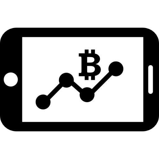 gráfico de conexiones de teléfono móvil bitcoin icono gratis