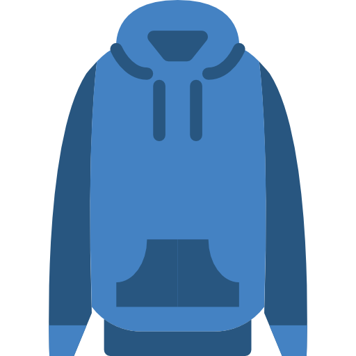Hoodie Basic Miscellany Flat icon