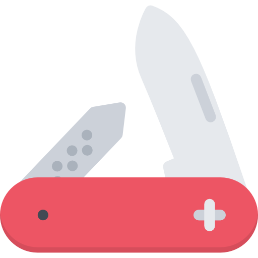 cuchillo del ejército suizo icono gratis