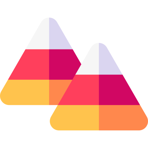 Candy corn Basic Straight Flat icon