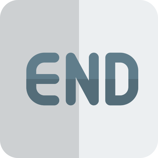 Ending free icon