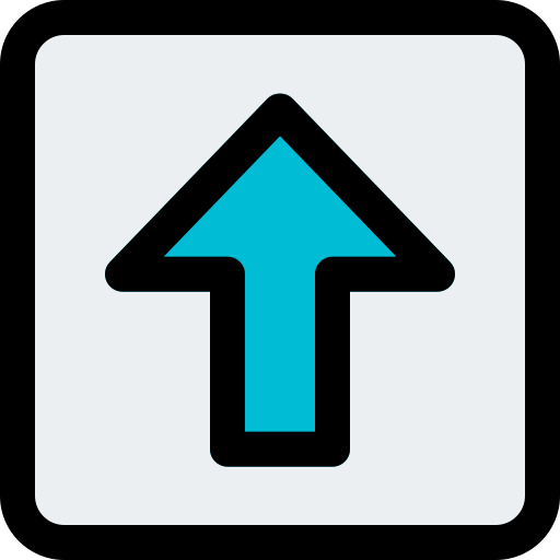 blue up arrow icon