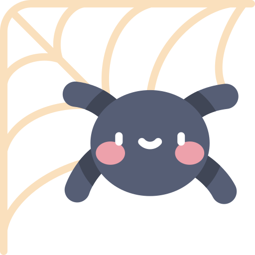 Cobweb Kawaii Flat icon