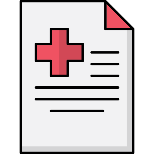 informe médico icono gratis