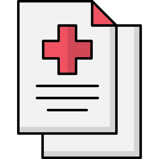 informe médico icono gratis