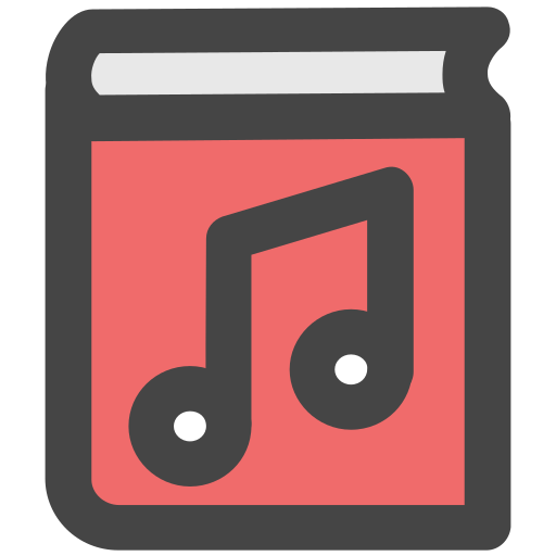 libro de música icono gratis