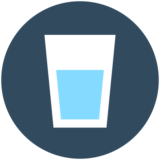 Glass of water Generic Circular icon