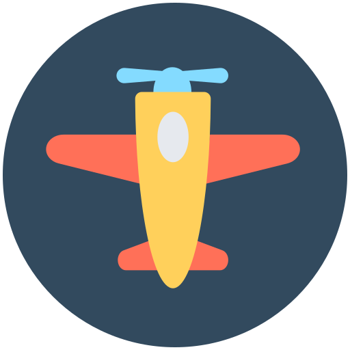 Airplane Generic Circular icon