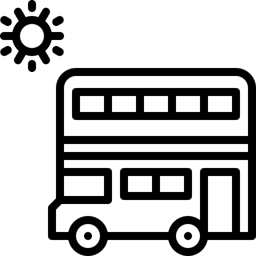 Double decker bus free icon