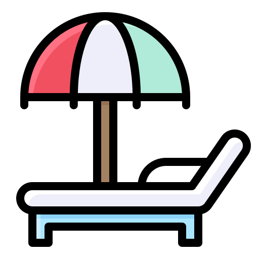 Beach chair - Free holidays icons