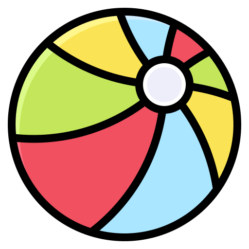 Beach ball Generic Outline Color icon