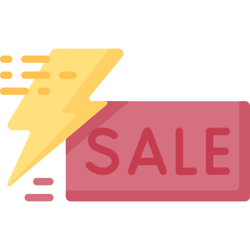 Flash sale free icon Flash sale free icon
