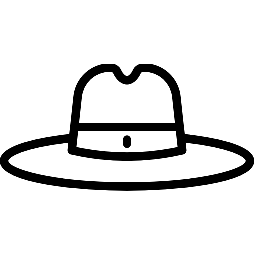 sombrero de fieltro icono gratis