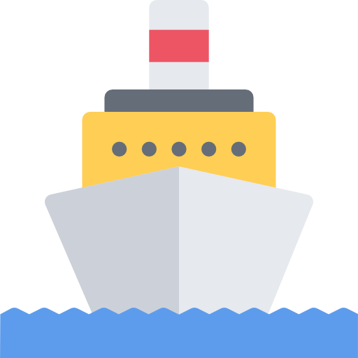 Ship Coloring Flat icon