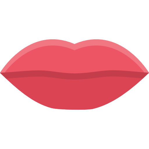 Lips Coloring Flat icon