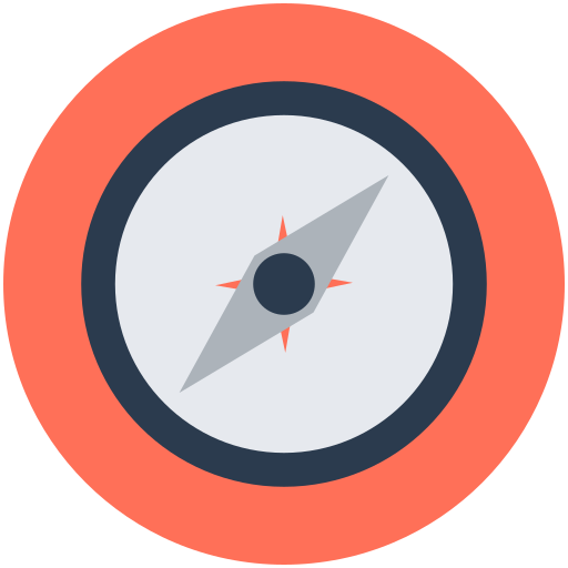 Red compass icon - Free red compass icons