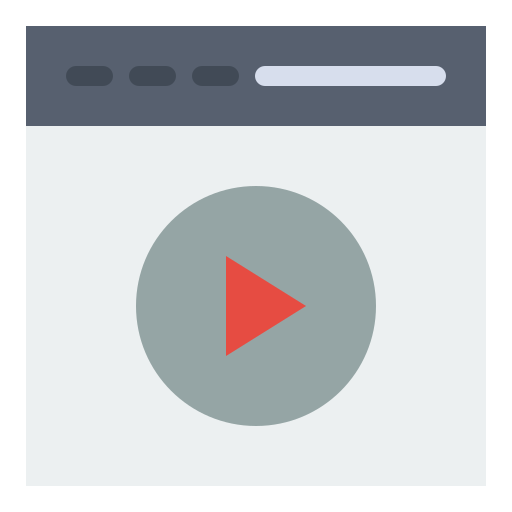 reproductor de video icono gratis