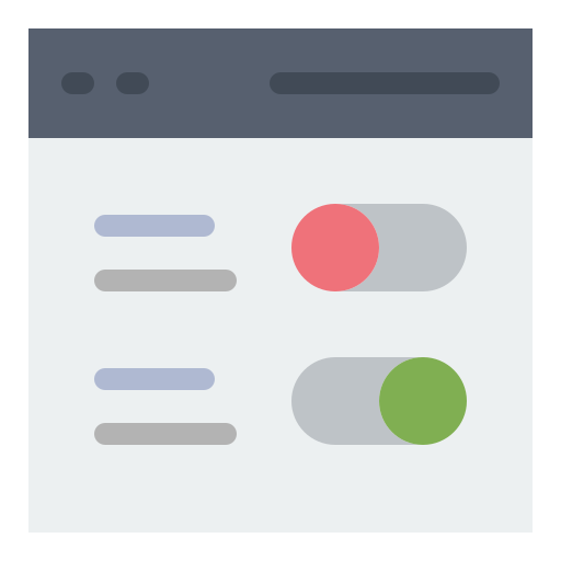 interruptores icono gratis