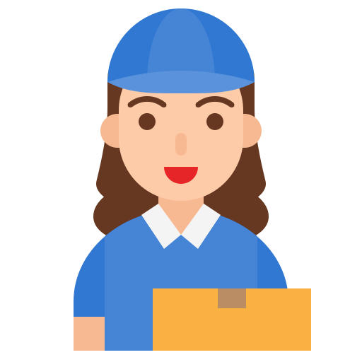 Delivery woman Generic Flat icon