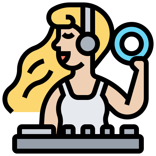 musique dj Icône gratuit