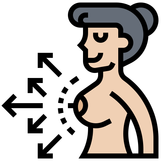 aumento de senos icono gratis