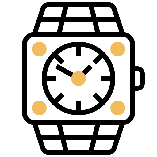 reloj de pulsera icono gratis