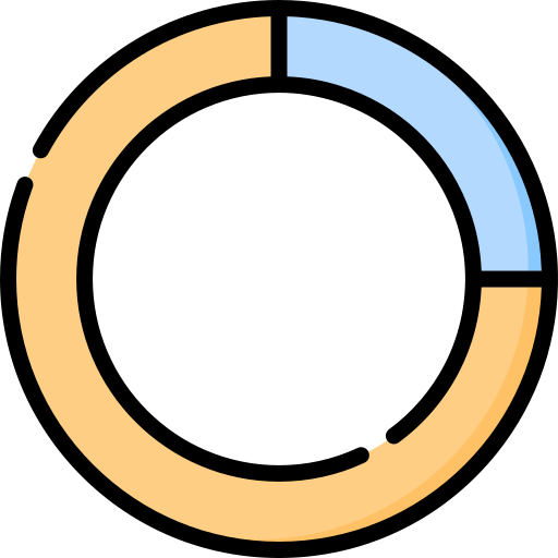 gráfico circular icono gratis