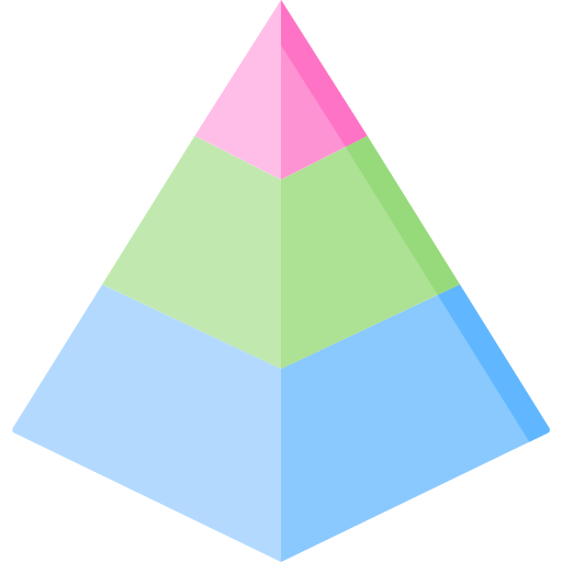 graphique pyramidal Icône gratuit graphique pyramidal Icône gratuit