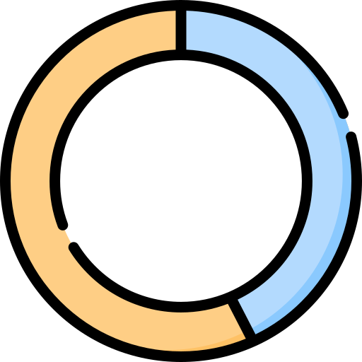 gráfico circular icono gratis