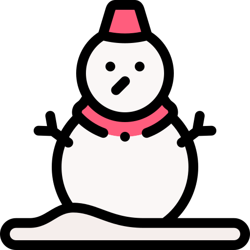 Snowman Detailed Rounded Lineal color icon