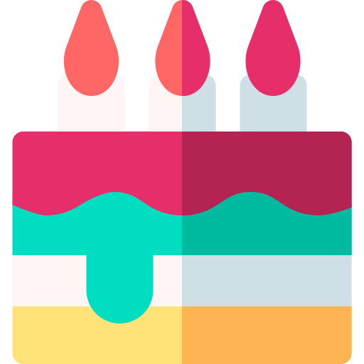 pastel de cumpleaños icono gratis