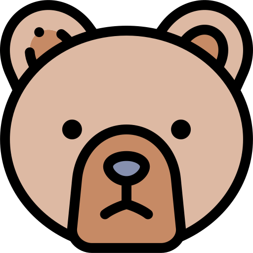 oso grizzly icono gratis