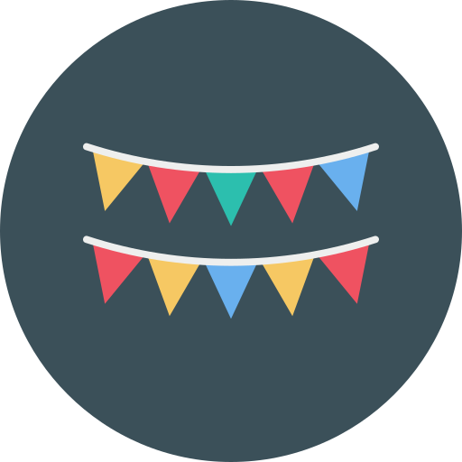 guirnaldas icono gratis