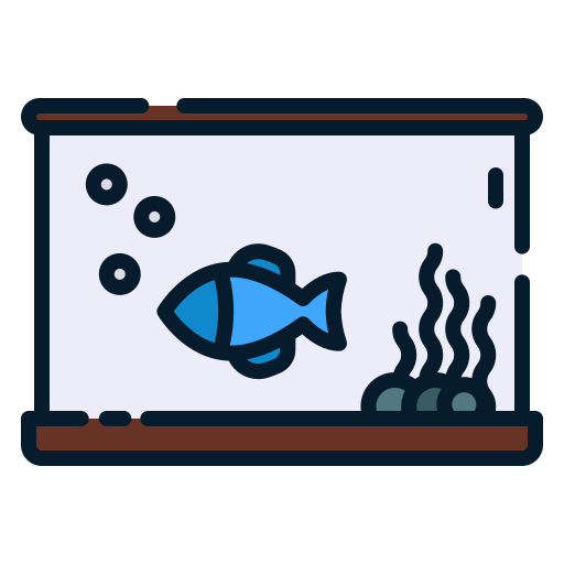 Fish Tank Good Ware Lineal Color Icon