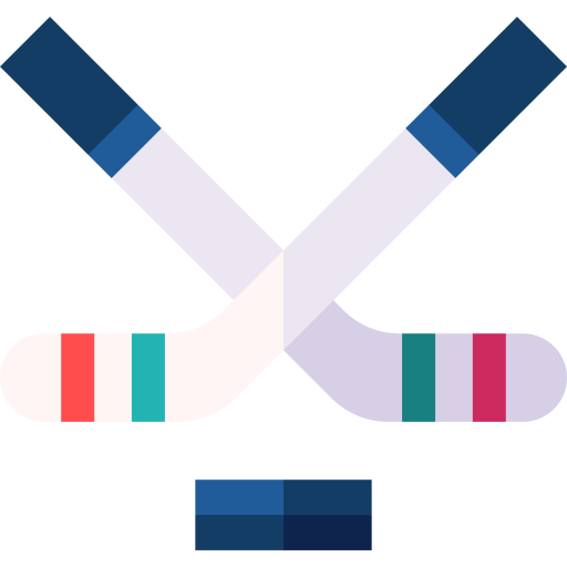 Hockey Sticks Basic Straight Flat Icon