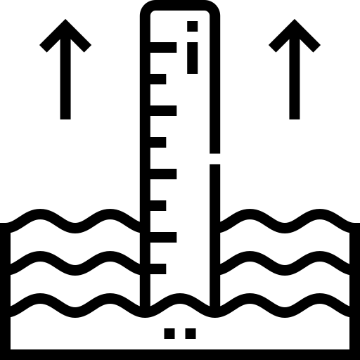 Sea level free icon