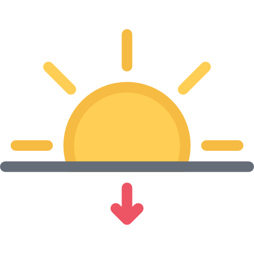 Sunset Free Icon.