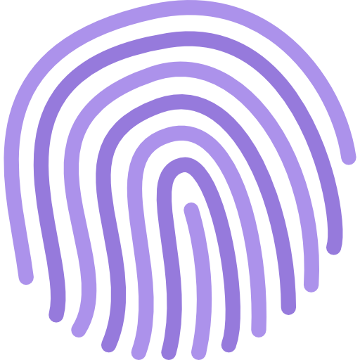 huella dactilar icono gratis