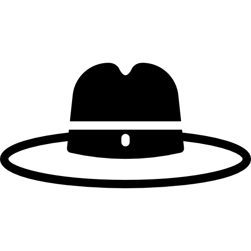 sombrero de fieltro icono gratis