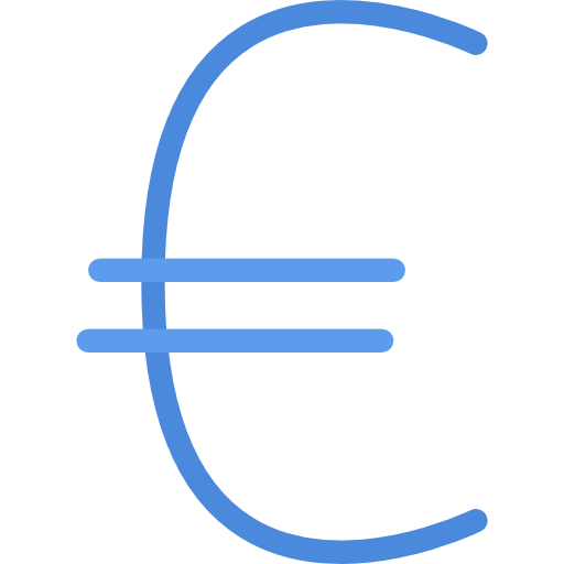 euro icono gratis