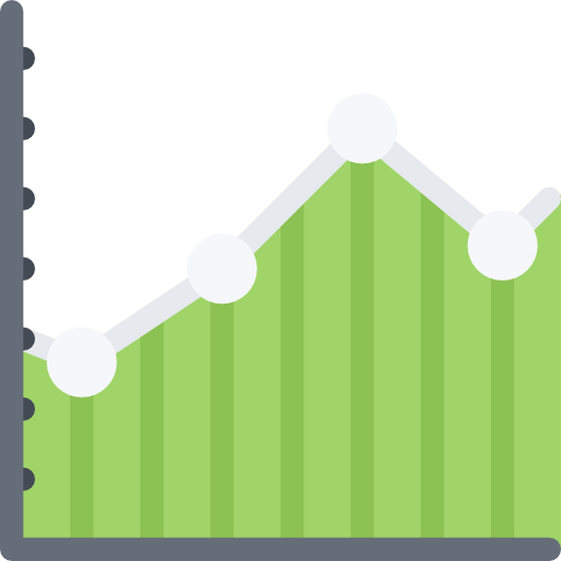 gráfico de linea icono gratis