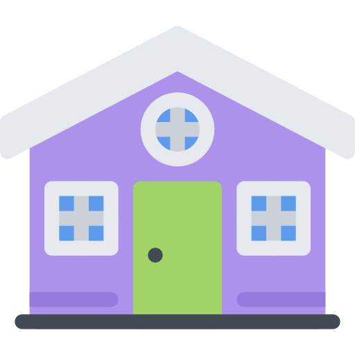 House Coloring Flat icon